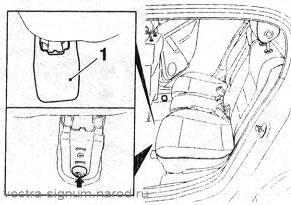 Как снять заднее сиденье на Opel Zafira с болтовой системой