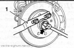 отворачивание ступичной гайки