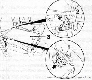 снятие спинки заднего сиденья